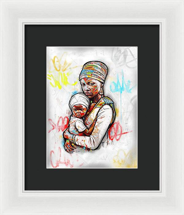 Mother And Child 01 - Framed Print