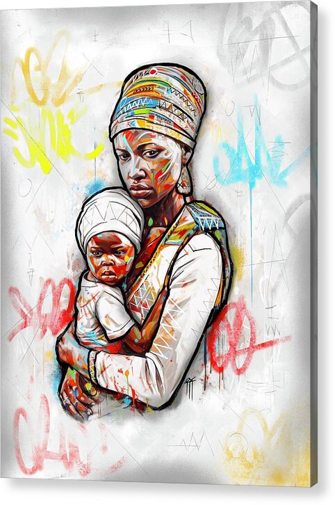 Mother And Child 01 - Acrylic Print