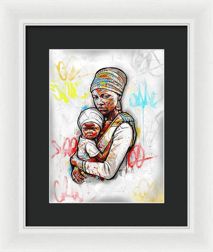 Mother And Child 01 - Framed Print