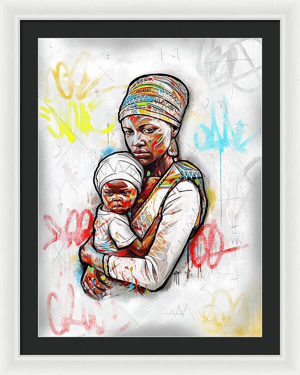 Mother And Child 01 - Framed Print