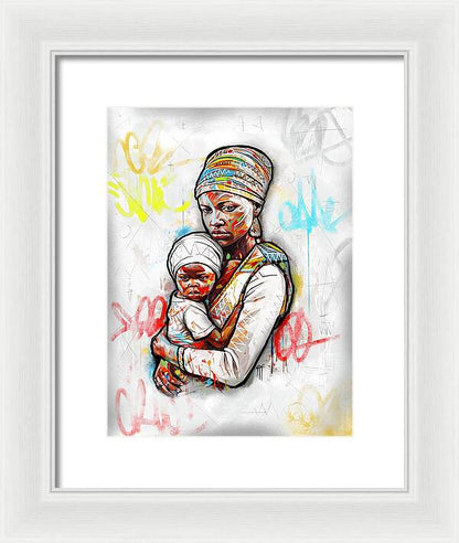 Mother And Child 01 - Framed Print