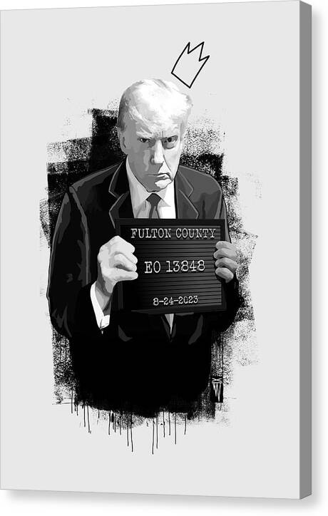 Mug Shot - Donald Trump  - Canvas Print