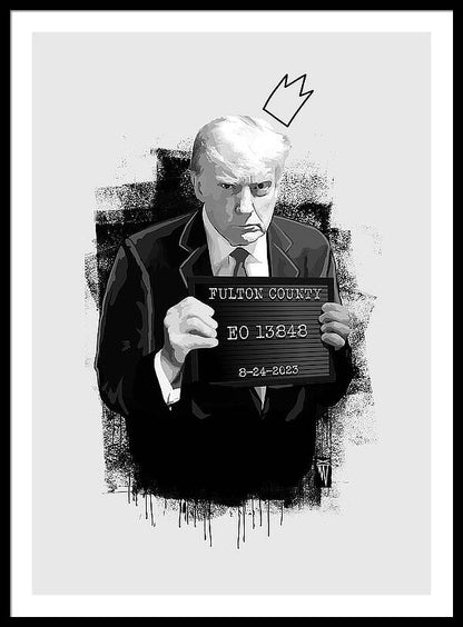 Mug Shot - Donald Trump  - Framed Print