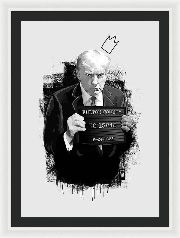 Mug Shot - Donald Trump  - Framed Print