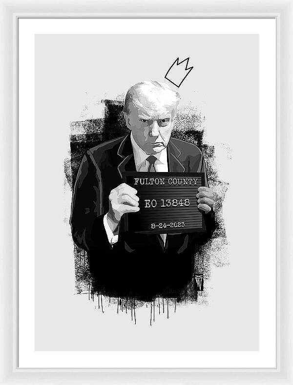 Mug Shot - Donald Trump  - Framed Print