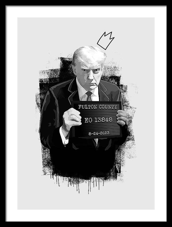 Mug Shot - Donald Trump  - Framed Print