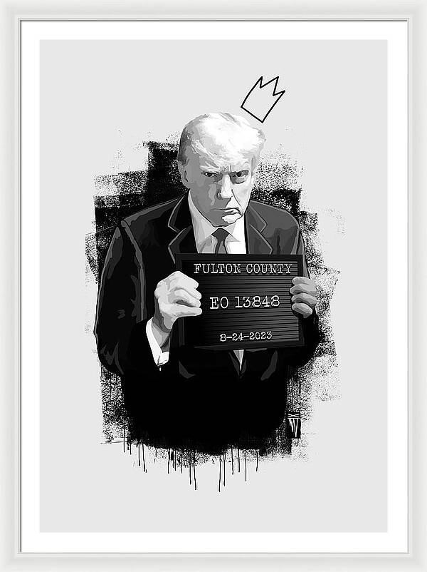 Mug Shot - Donald Trump  - Framed Print