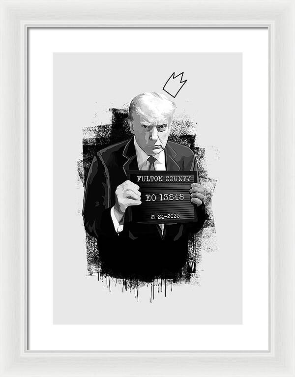 Mug Shot - Donald Trump  - Framed Print