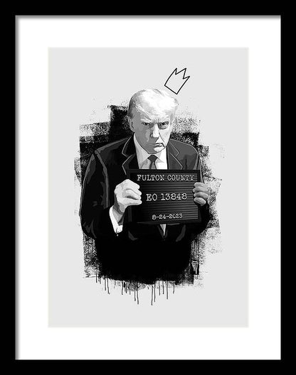 Mug Shot - Donald Trump  - Framed Print