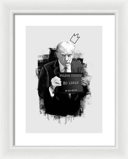 Mug Shot - Donald Trump  - Framed Print