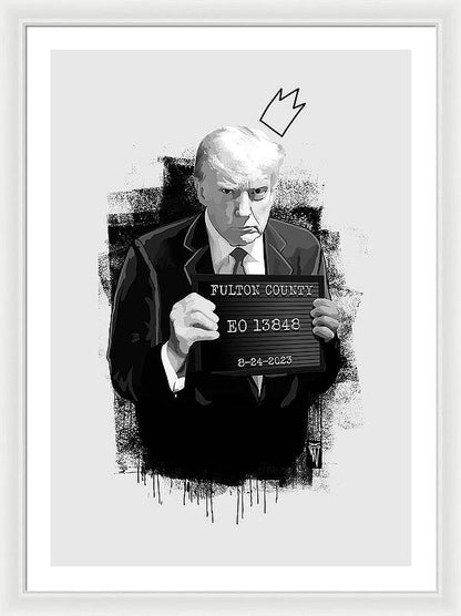 Mug Shot - Donald Trump  - Framed Print