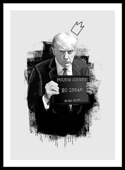 Mug Shot - Donald Trump  - Framed Print