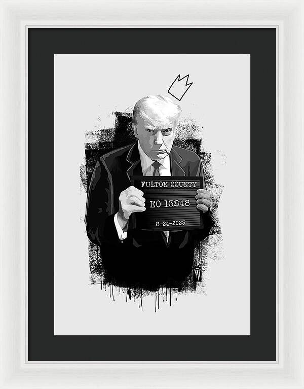 Mug Shot - Donald Trump  - Framed Print