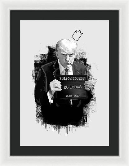 Mug Shot - Donald Trump  - Framed Print