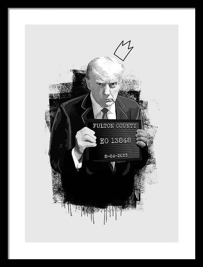 Mug Shot - Donald Trump  - Framed Print