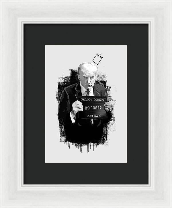 Mug Shot - Donald Trump  - Framed Print