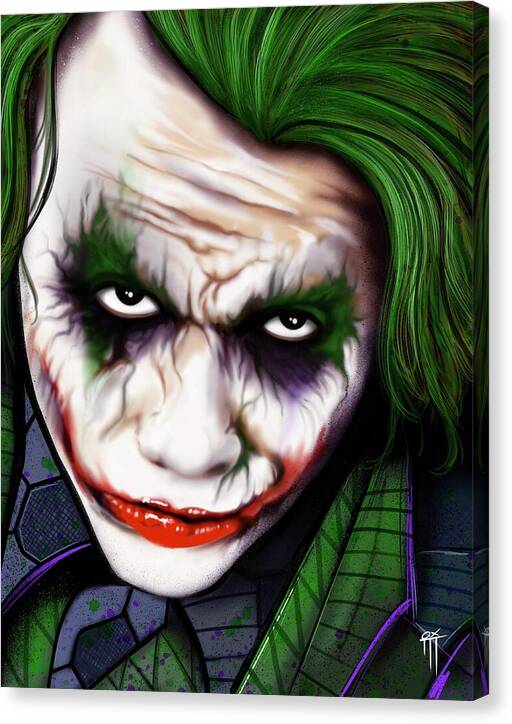 The Joker - Dark Knight Version - Canvas Print