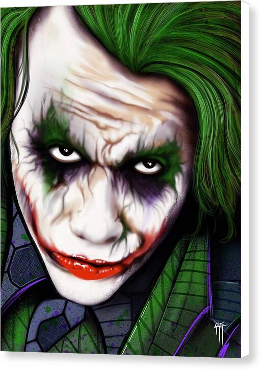 The Joker - Dark Knight Version - Canvas Print