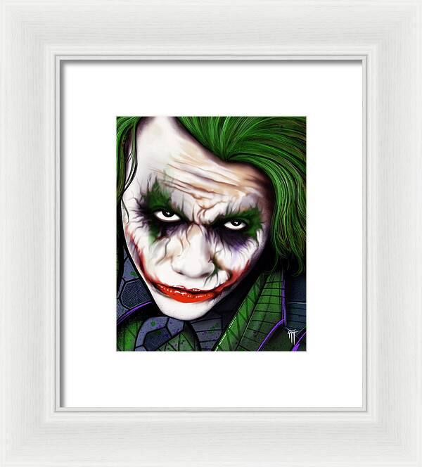 The Joker - Dark Knight Version - Framed Print