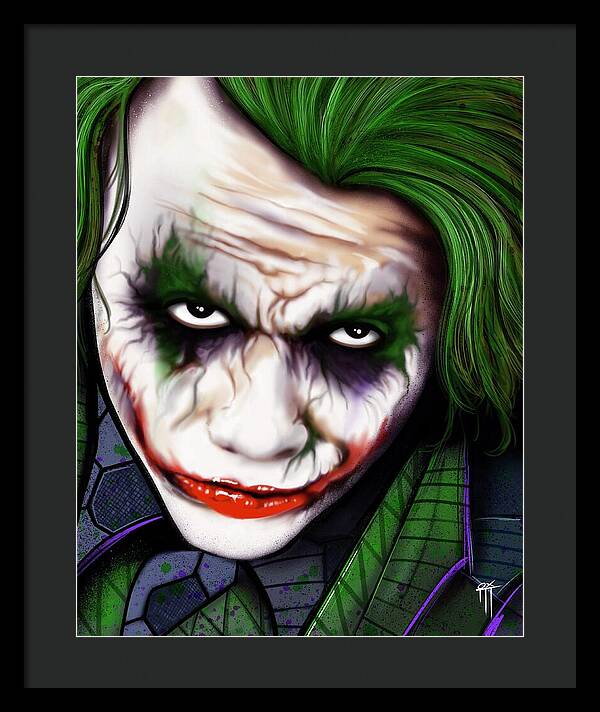 The Joker - Dark Knight Version - Framed Print