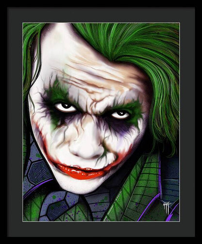 The Joker - Dark Knight Version - Framed Print