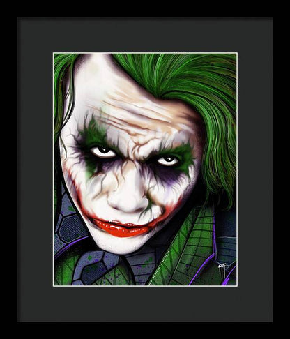 The Joker - Dark Knight Version - Framed Print