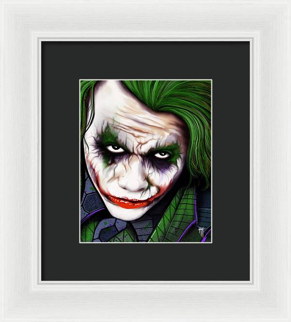 The Joker - Dark Knight Version - Framed Print