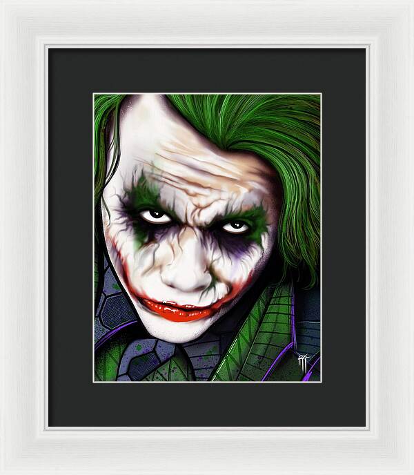 The Joker - Dark Knight Version - Framed Print