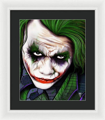 The Joker - Dark Knight Version - Framed Print