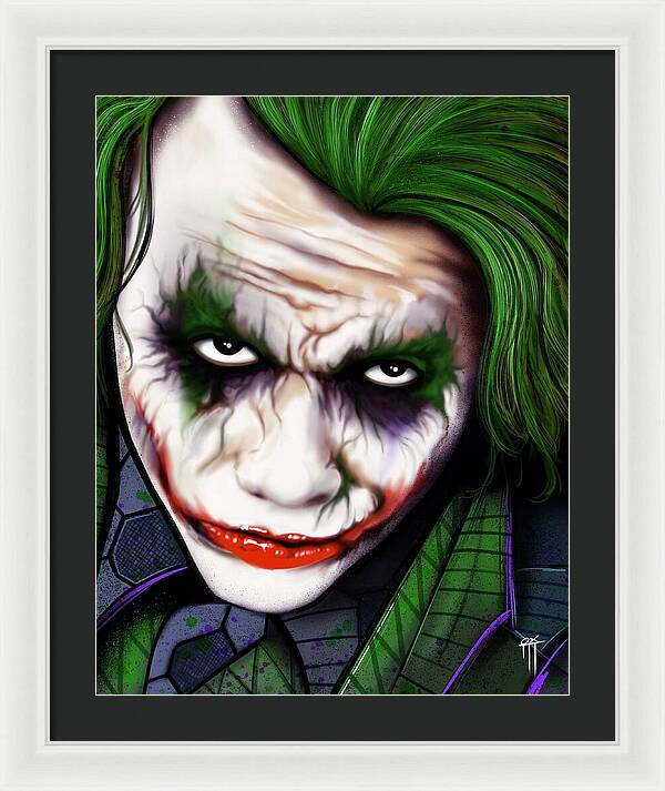 The Joker - Dark Knight Version - Framed Print