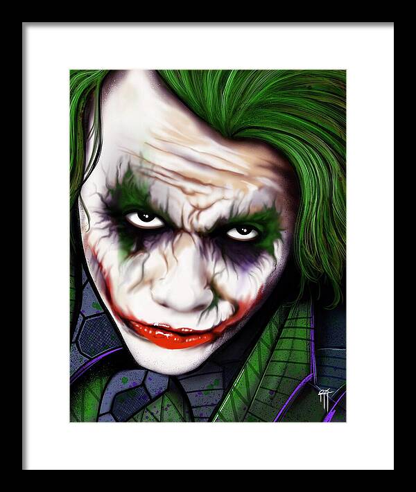 The Joker - Dark Knight Version - Framed Print