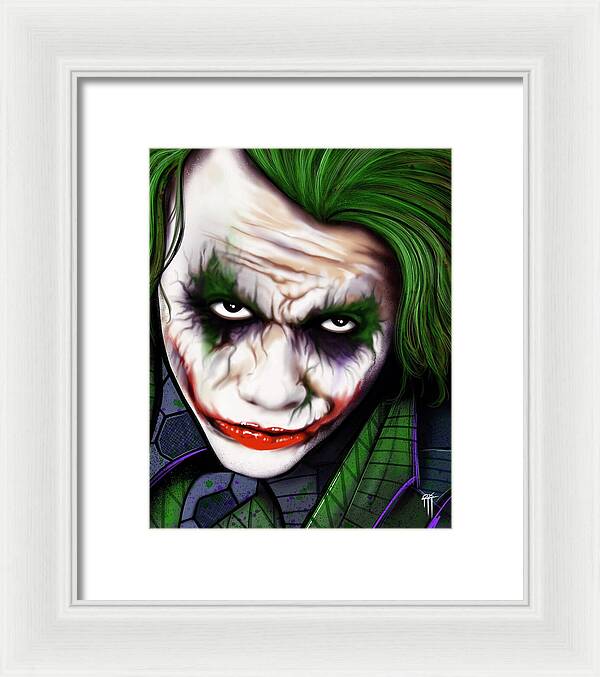 The Joker - Dark Knight Version - Framed Print