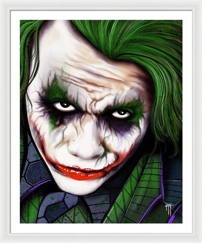 The Joker - Dark Knight Version - Framed Print