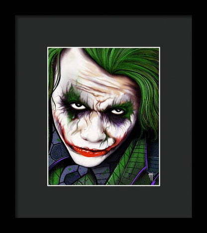 The Joker - Dark Knight Version - Framed Print