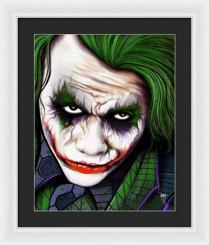 The Joker - Dark Knight Version - Framed Print