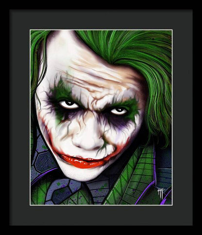 The Joker - Dark Knight Version - Framed Print