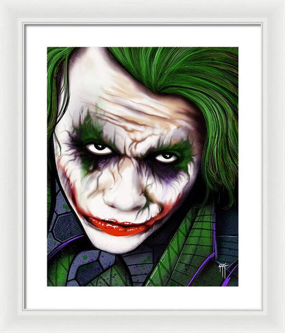 The Joker - Dark Knight Version - Framed Print