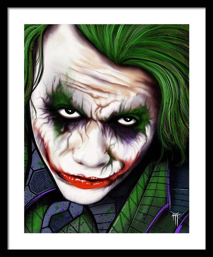 The Joker - Dark Knight Version - Framed Print