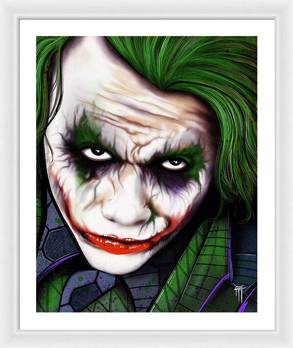 The Joker - Dark Knight Version - Framed Print