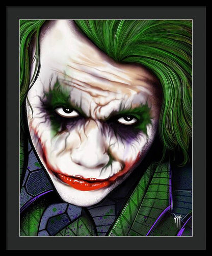 The Joker - Dark Knight Version - Framed Print