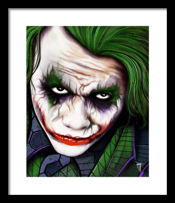 The Joker - Dark Knight Version - Framed Print