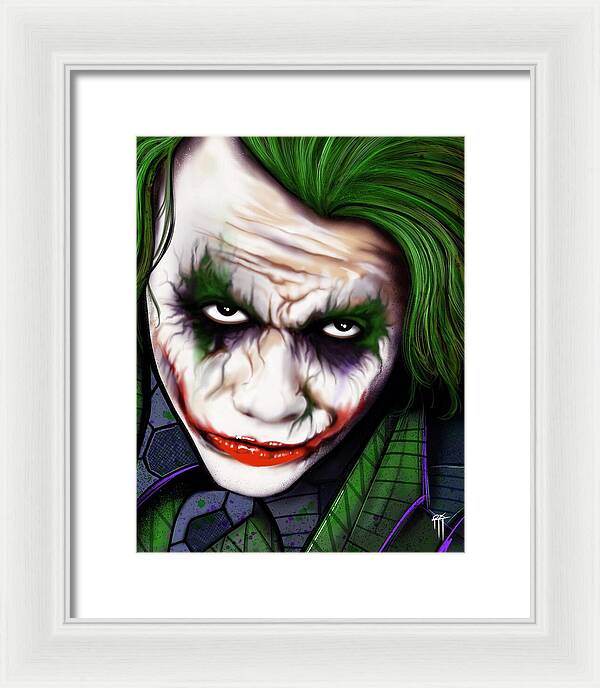 The Joker - Dark Knight Version - Framed Print