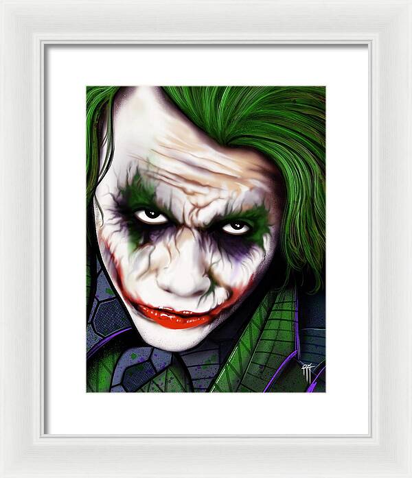 The Joker - Dark Knight Version - Framed Print