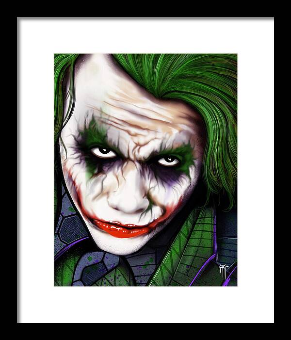 The Joker - Dark Knight Version - Framed Print