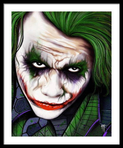 The Joker - Dark Knight Version - Framed Print