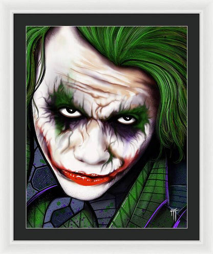 The Joker - Dark Knight Version - Framed Print