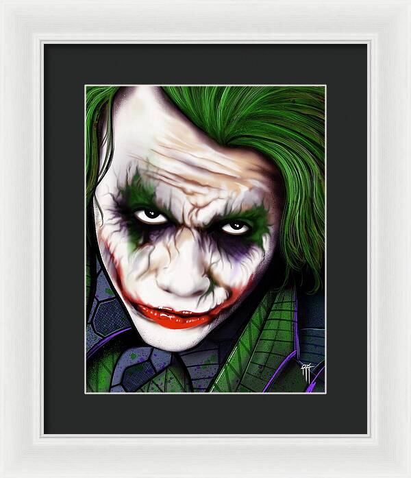 The Joker - Dark Knight Version - Framed Print